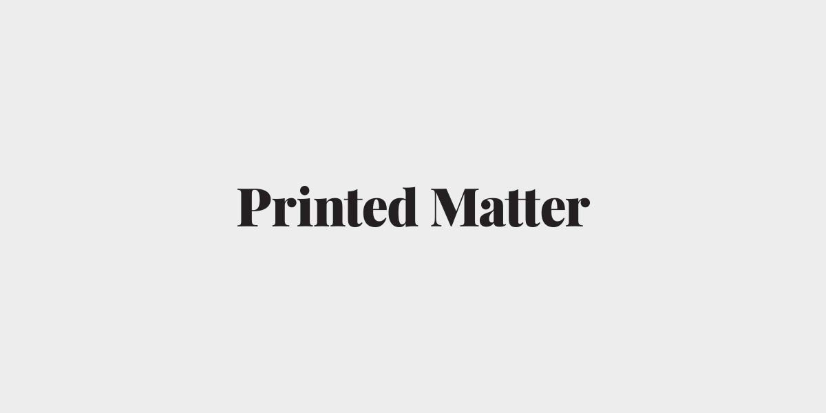 Printed Matter